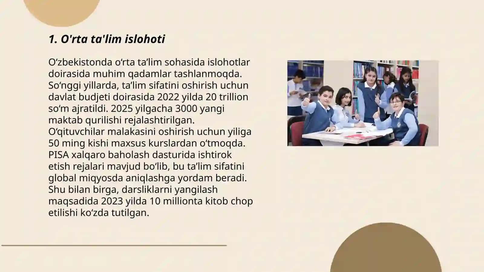 O'rta ta'lim islohoti 3