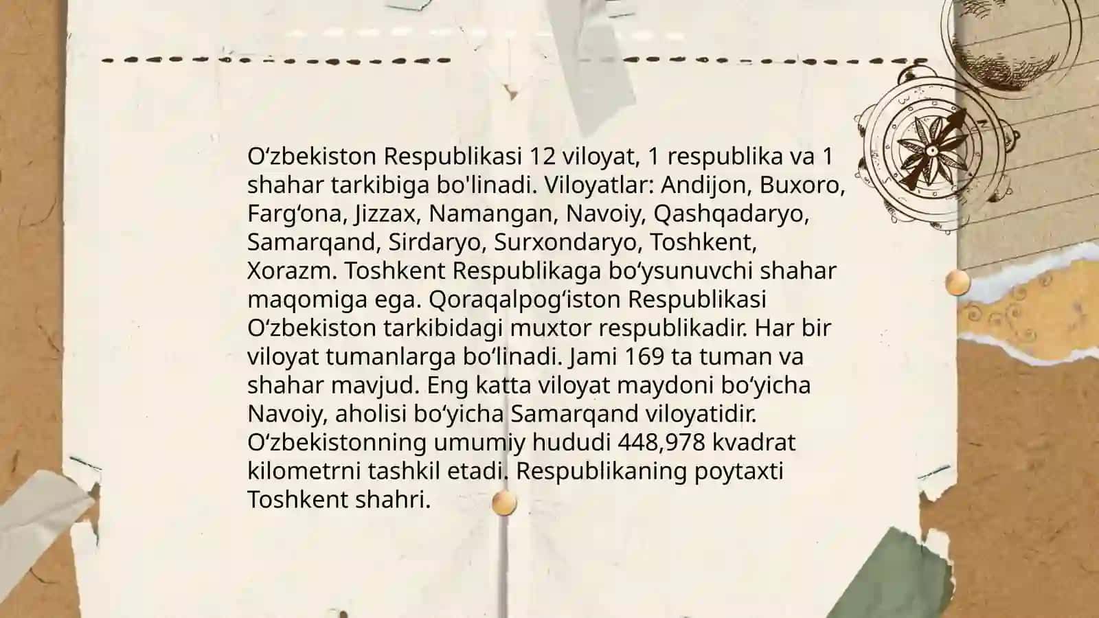 O‘zbekiston Respublikasining mamuriy-hududiy tuzulishi 3