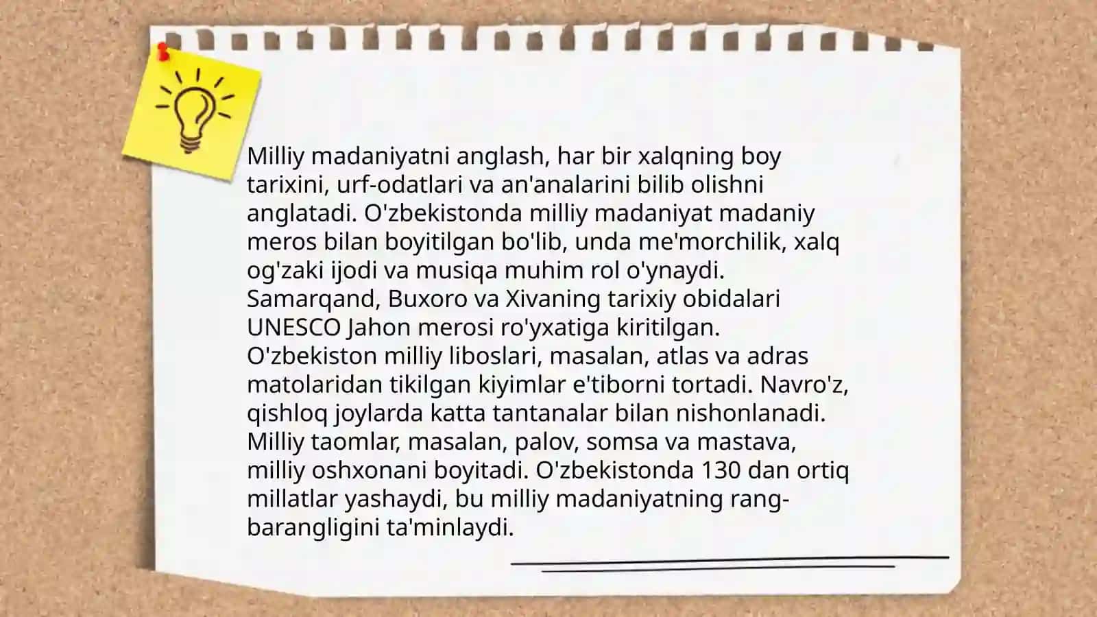 Milliy madaniyat tushunchasi va targʻibot shakllari 3