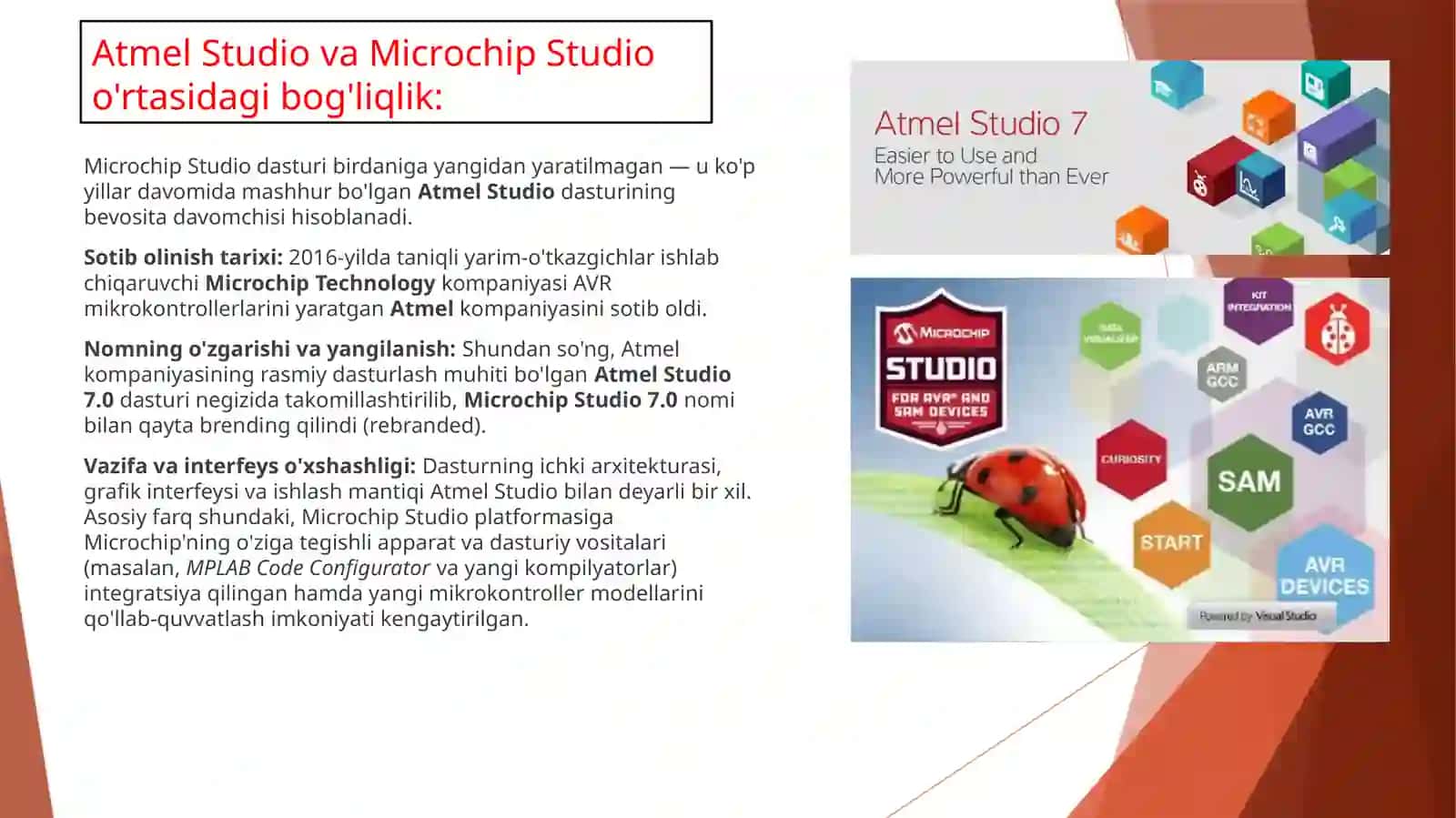Microchip Studio dasturiy muhitining interfeysi va ish parametrlarini sozlash. 3