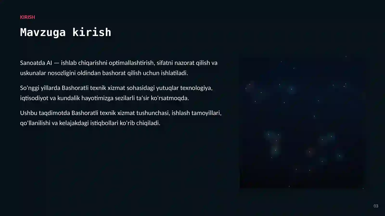AI sanoat va ishlab chiqarishda 3