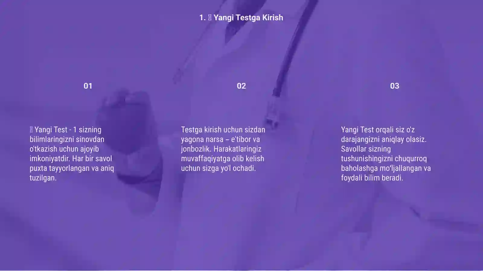 💠 Yangi Test 3
