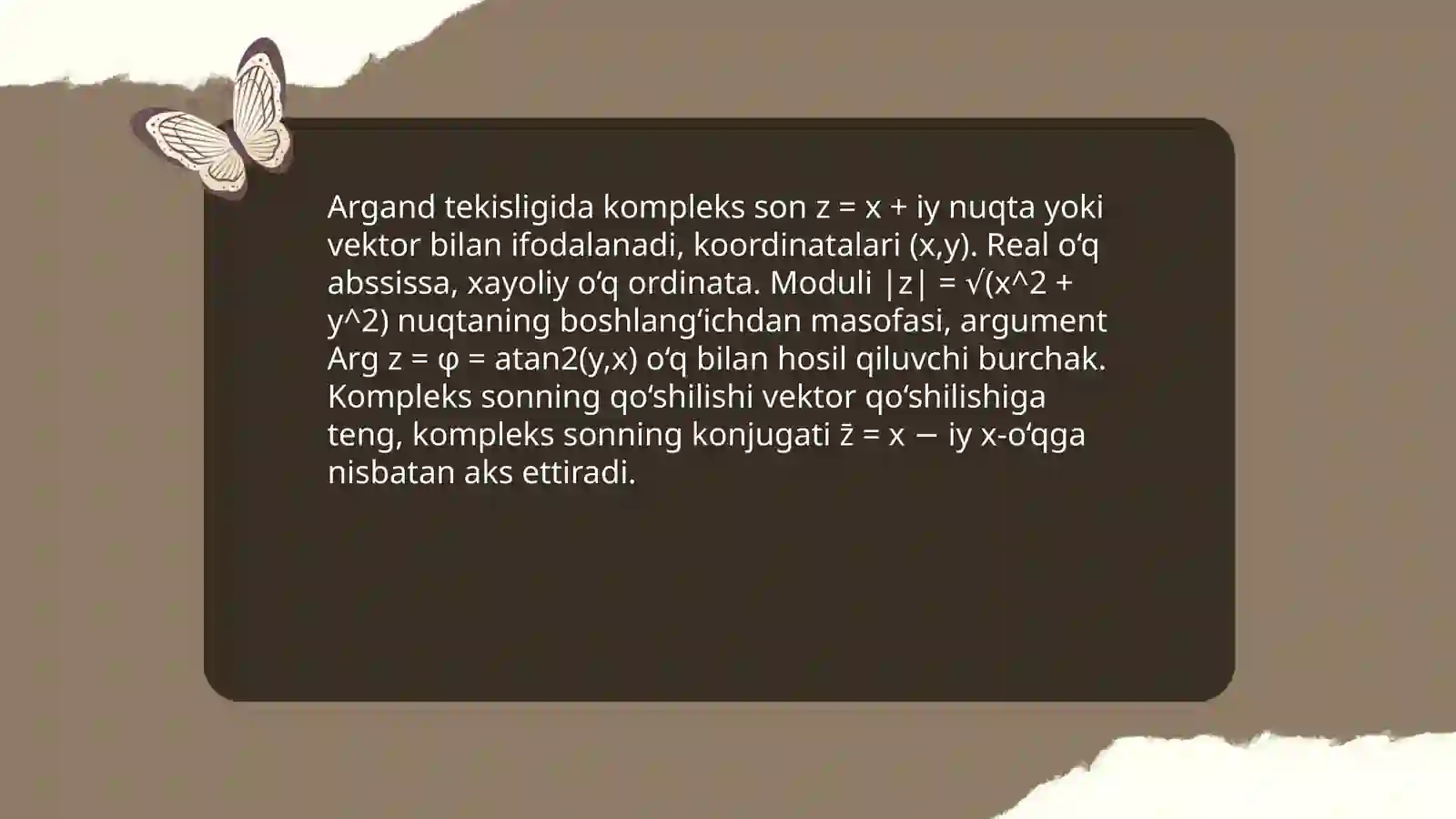 Kompleks Sonlar 3