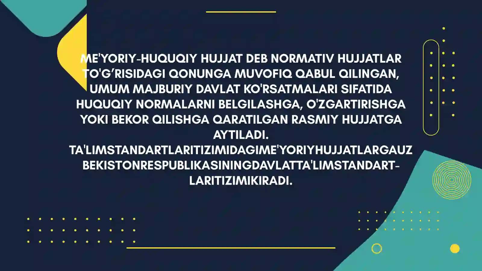 Boshlang‘ich ta’limda me’yoriy hujjatlarni yuritish ta’limining maqsad va vazifalari 3