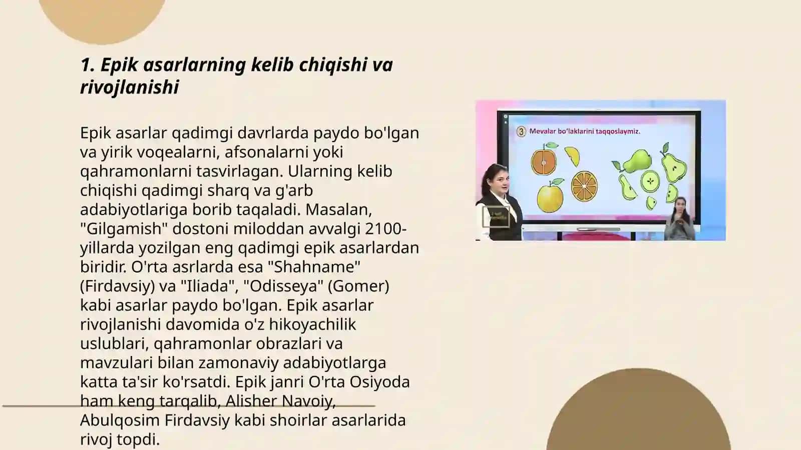 7-sinf uchun epik asarlarni oʻqitishga qaratilgan topshiriq namunalarini tayyorlash 3