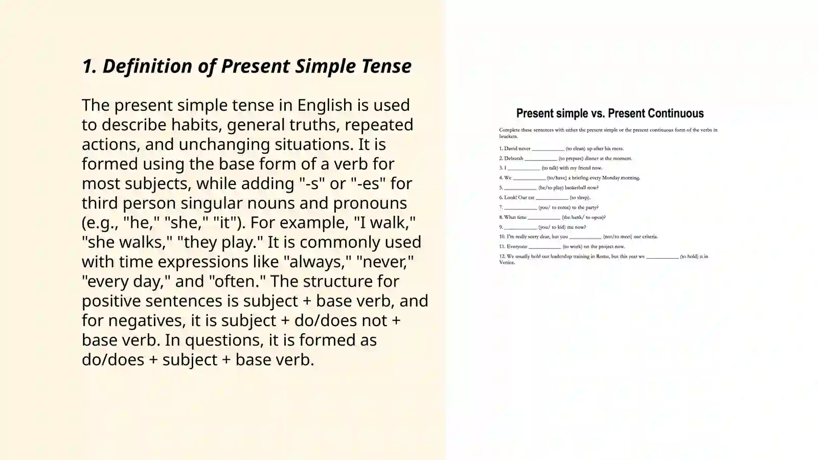 present simple tense and its use 3
