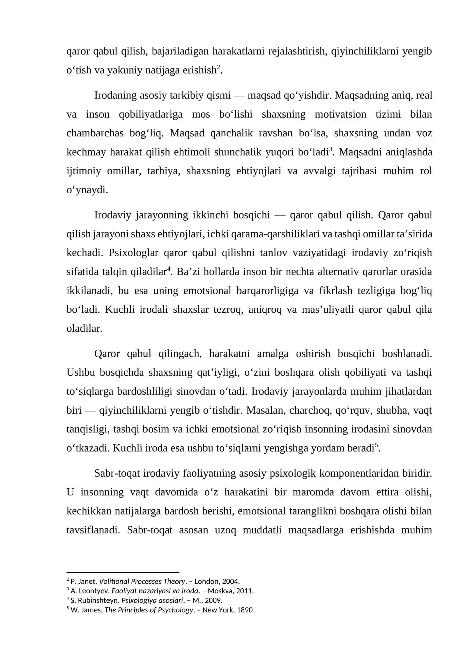 Iroda jarayonlari va shaxsning irodaviy sohasi 3