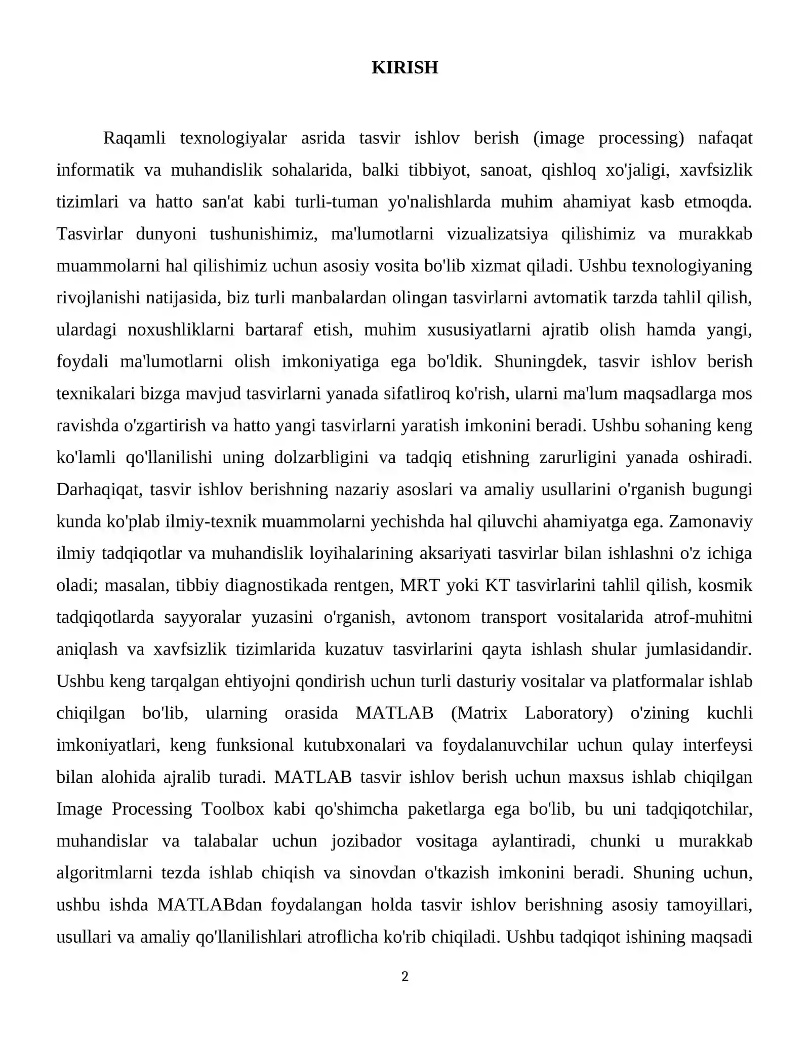 MATLAB da tasvirlarga ishlov berish 3