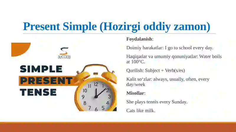 Ingliz tilidagi asosiy zamonlar 3