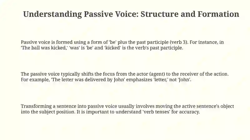Passive voice 3