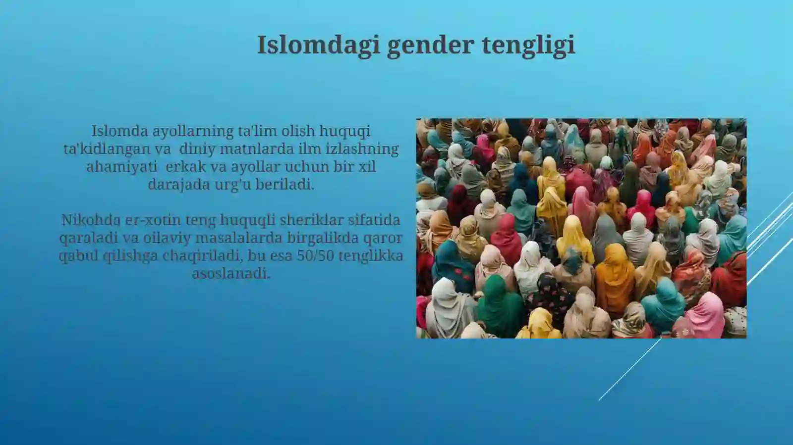 Islomda inson huquqlari himoyasi,ijtimoiy tenglik,adolat va tolerantlik 3