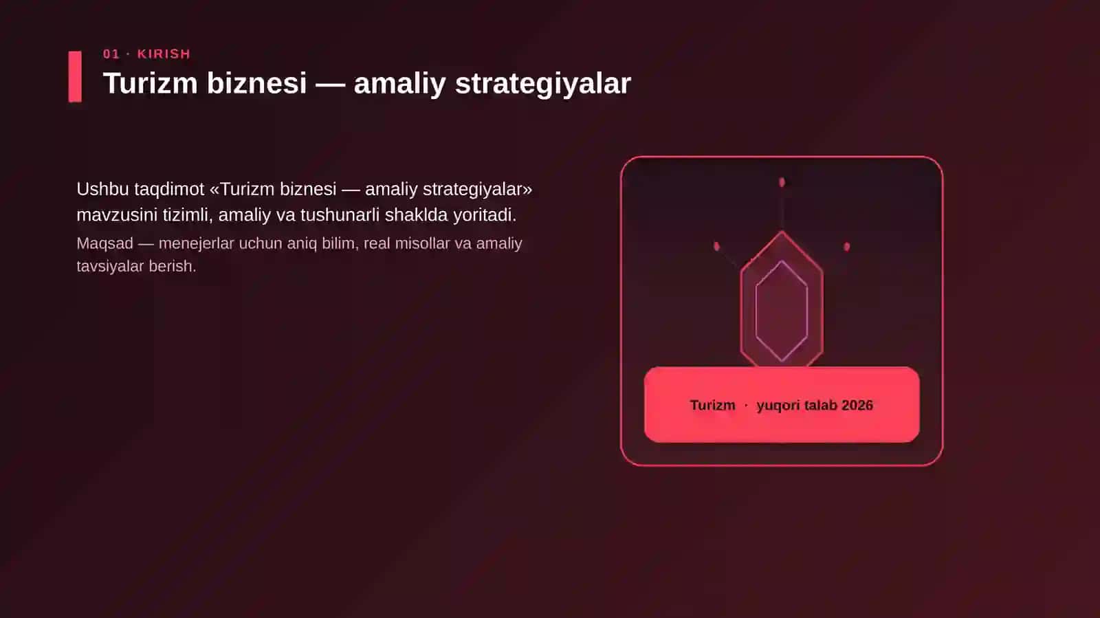 Turizm biznesi — amaliy strategiyalar 3