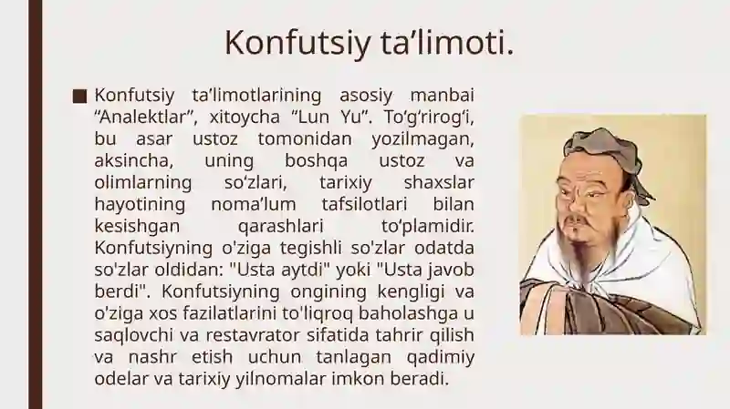 Konfutsiy ta'limoti 3