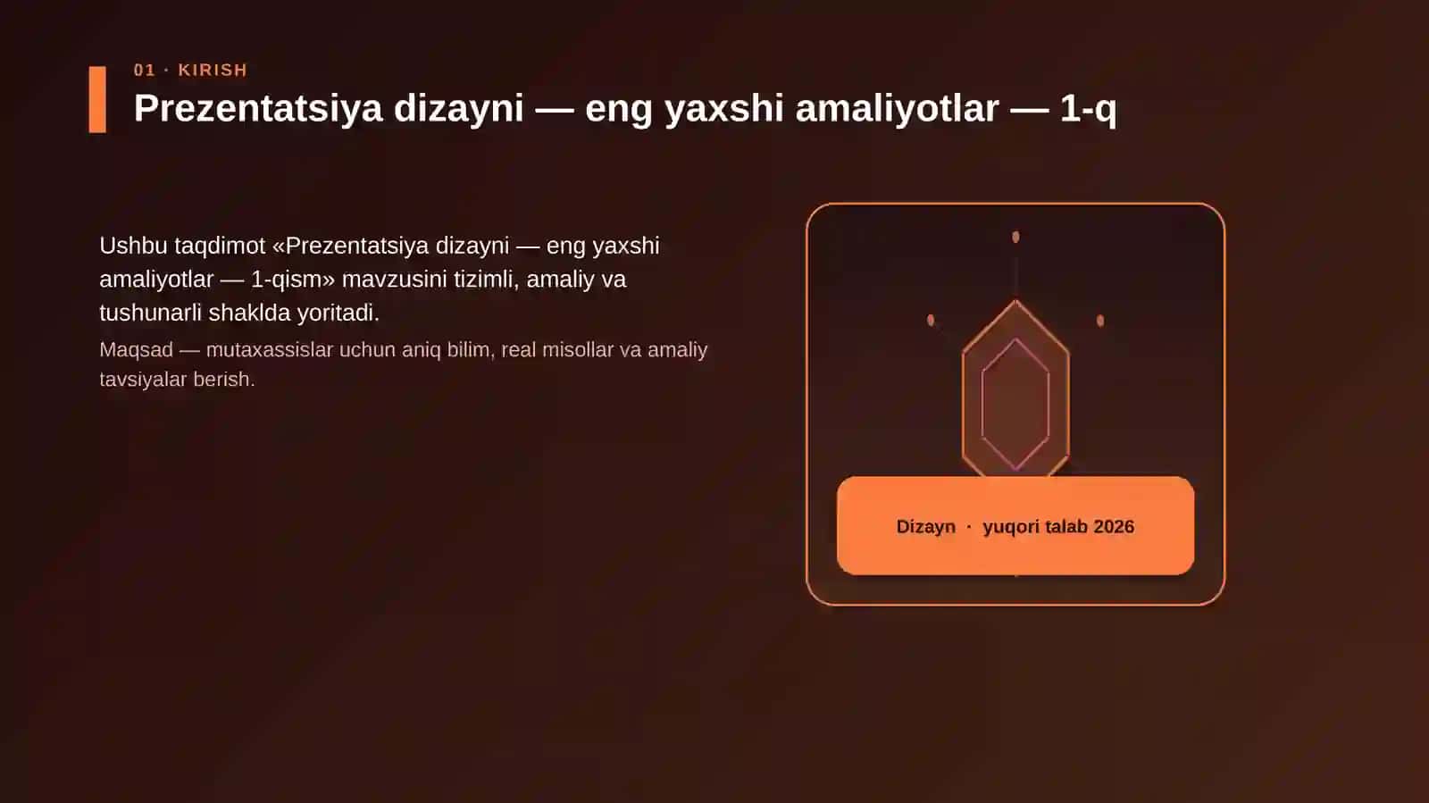 Prezentatsiya dizayni — eng yaxshi amaliyotlar — 1-qism 3