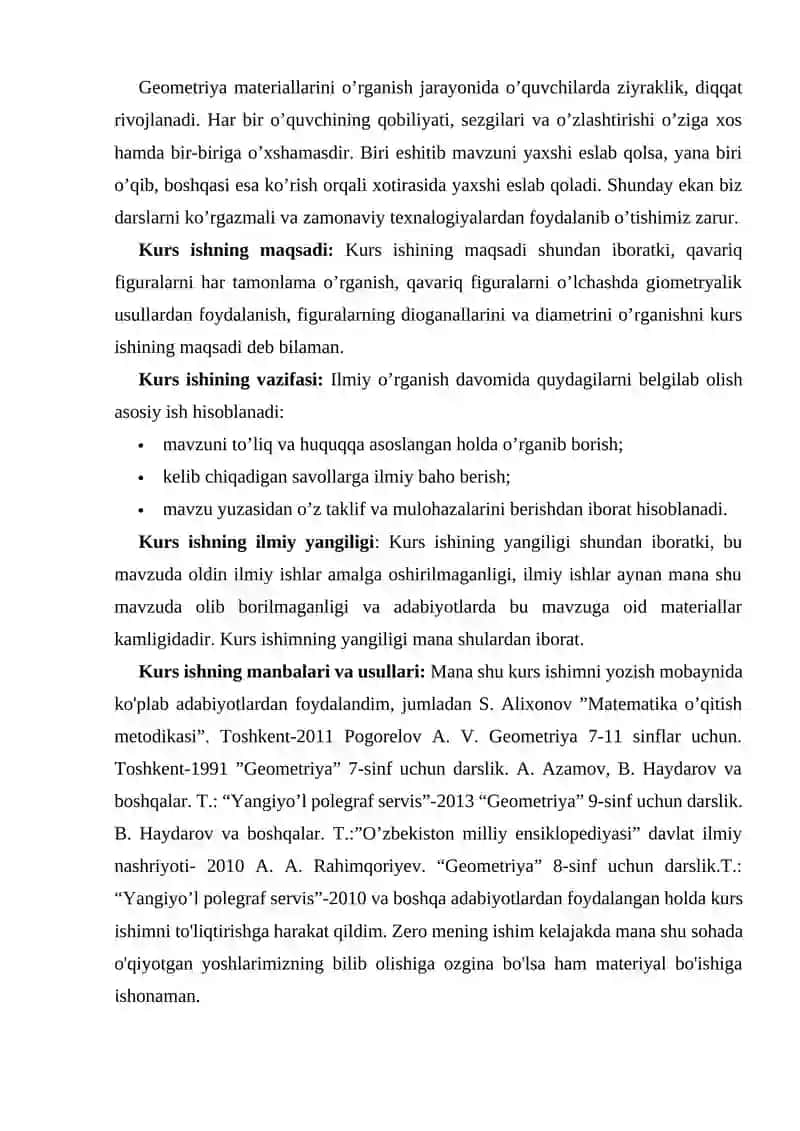BOSHLANGʻICH SINF MATEMATIKA DARSLARIDA OʻQUVCHILARNING KOʻPBURCHAKLAR VA ULARNING PERIMETRLARINI HISOBLASH MALAKASINI SHAKILLANTIRISH 3