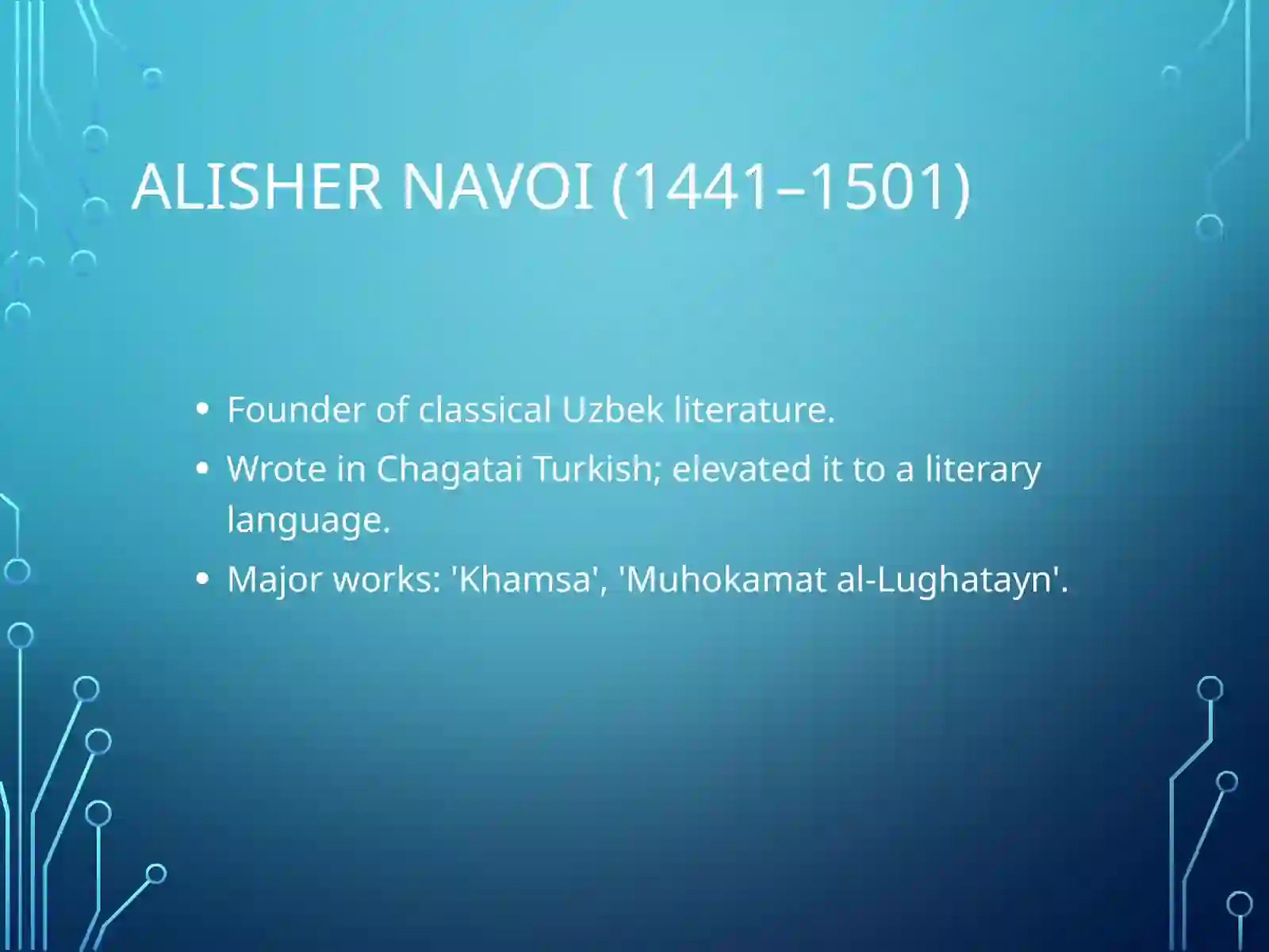 Alisher Navoi 3