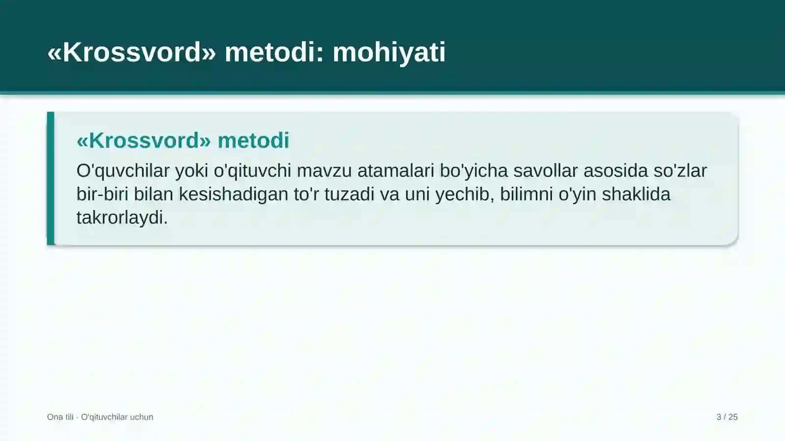 ona tili darslarida krossvord metodidan foydalanish 1798 3