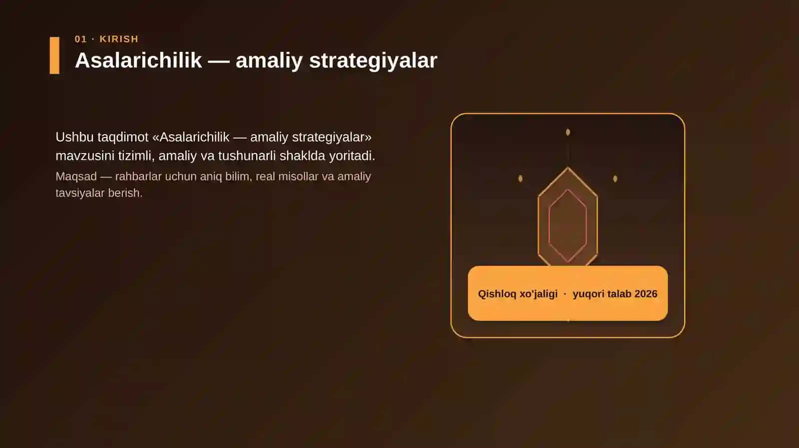 Asalarichilik — amaliy strategiyalar 3