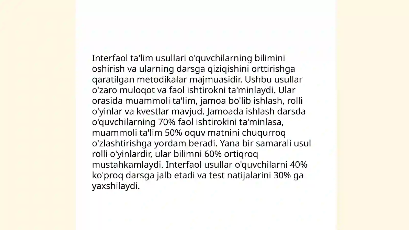 Interfaol ta'lim usullari 3