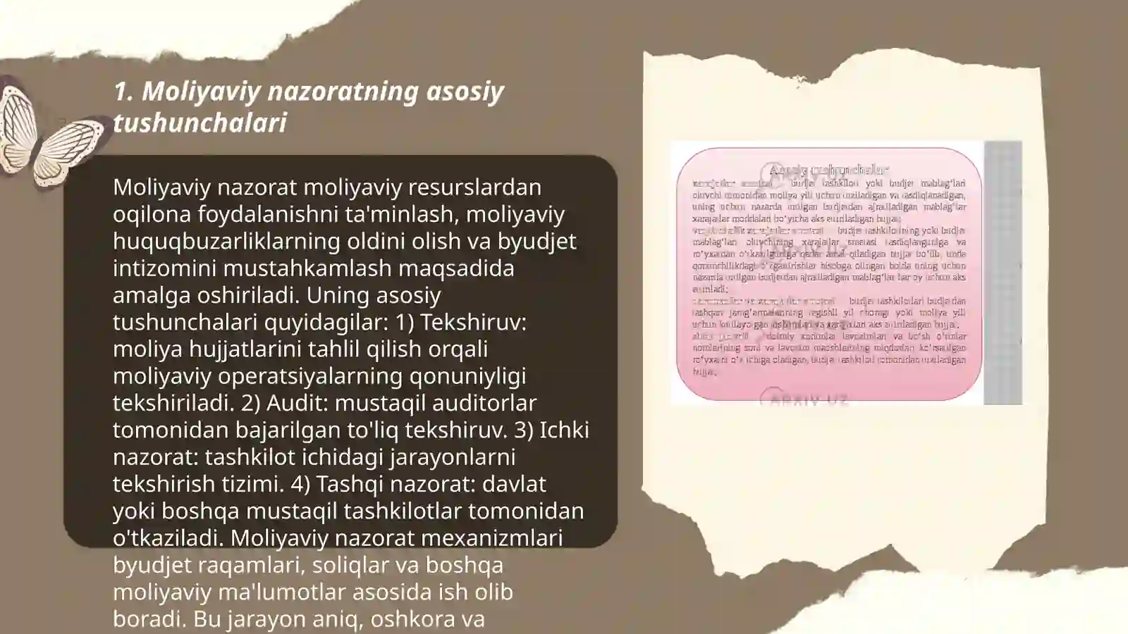 Moliyaviy nazorat turlari 3