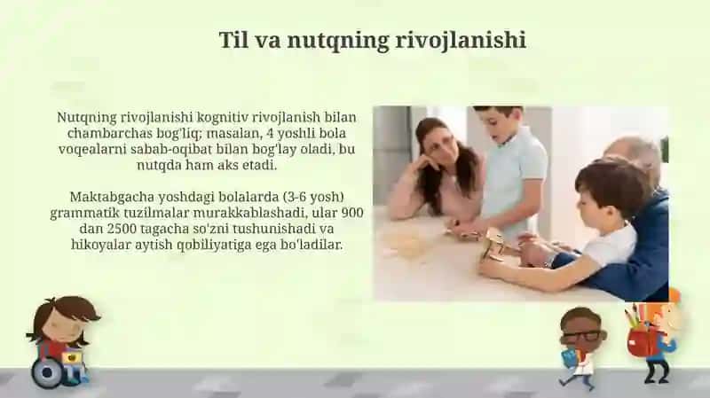 Me'yora rivojlanayotgan bolalarning ilk va maktabgacha yoshda psixik rivojlanishi 3