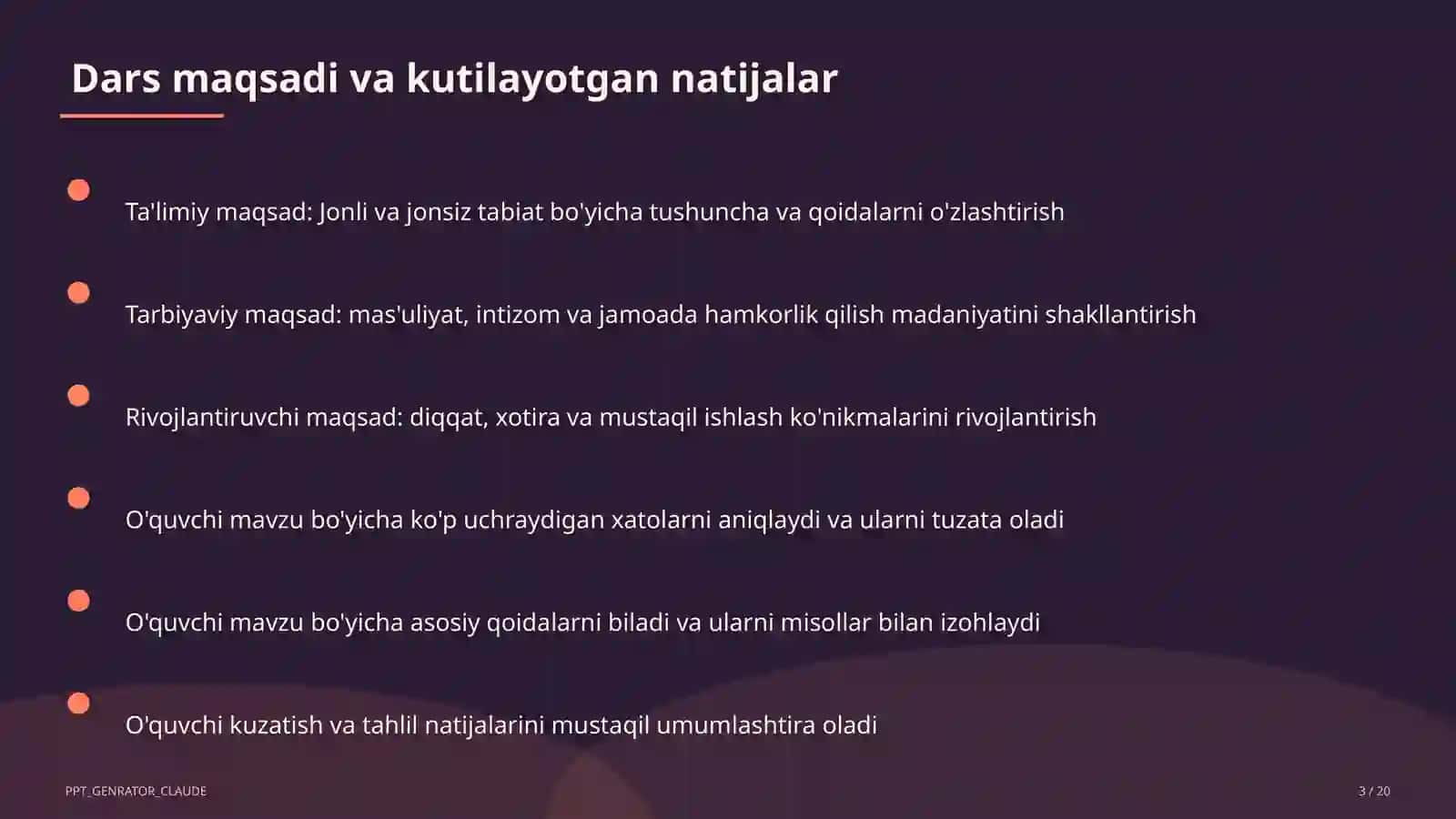 Jonli va jonsiz tabiat (2-sinf) 3