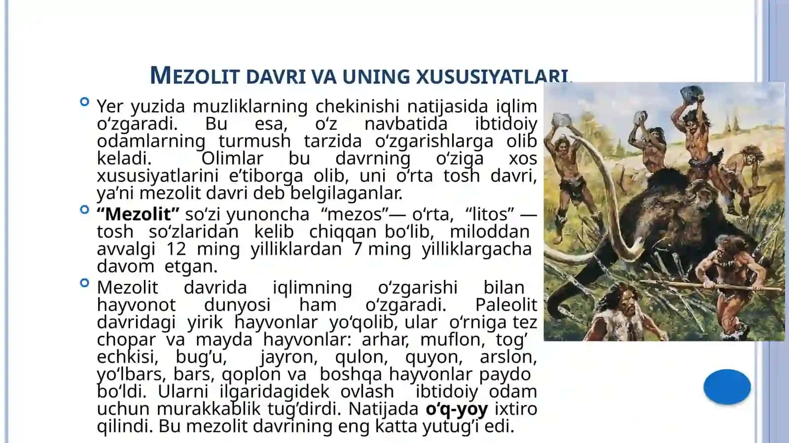 Mezolit davri va uning o’rganilishi 3