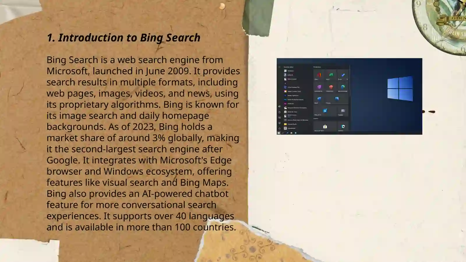 Working with Bing Microsoft 3