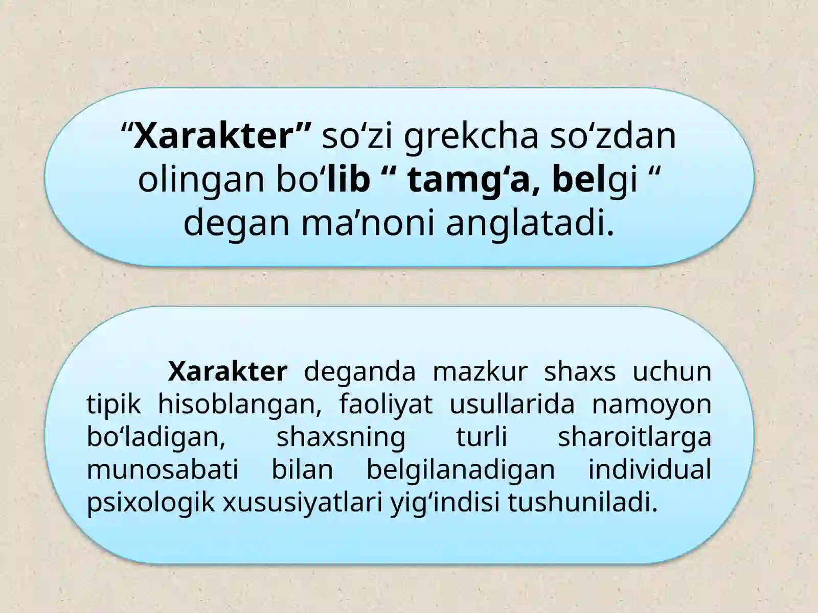 Xarakter 3