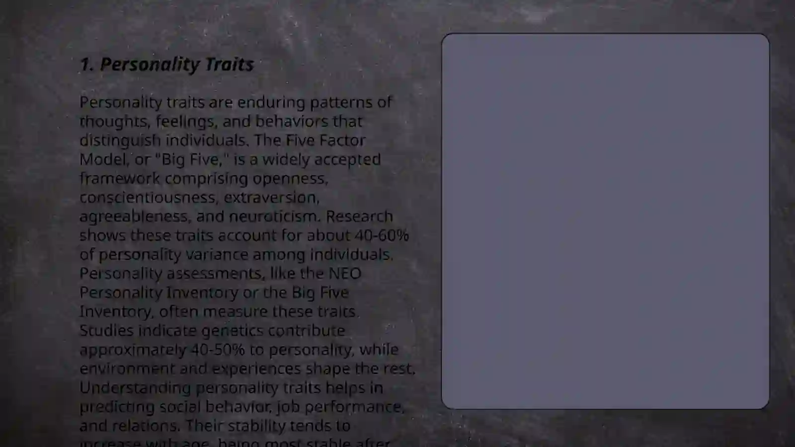 Personality Traits 3