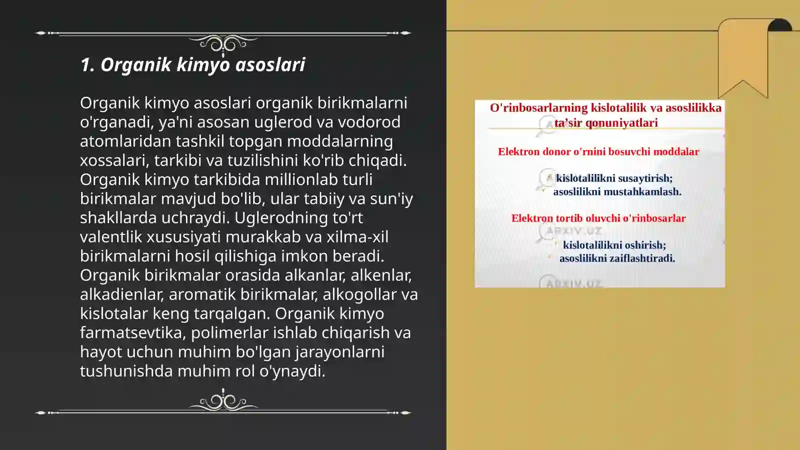 Organik kimyo asoslari 3