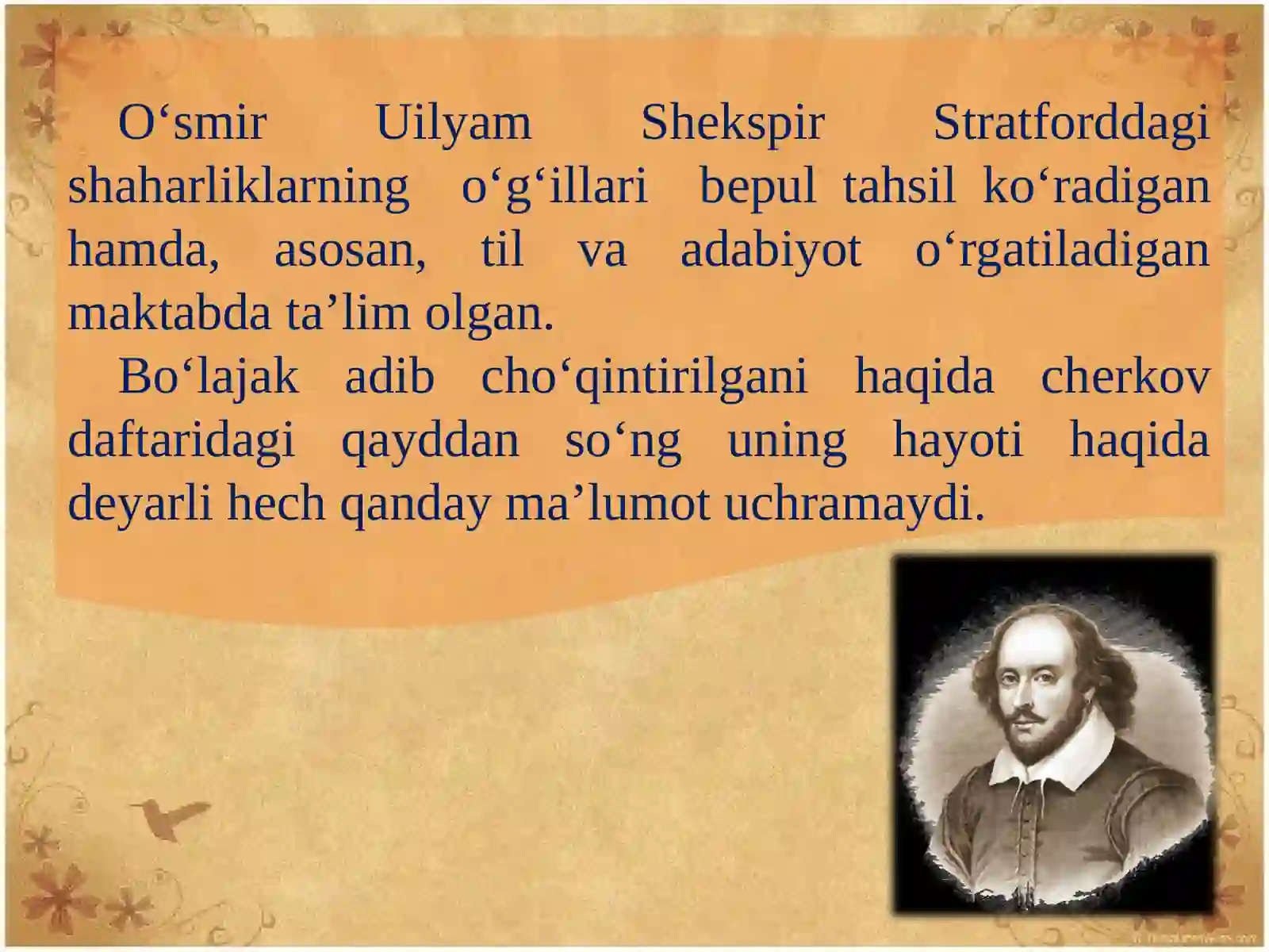 UILYAM SHЕKSPIR (1564—1616) 3