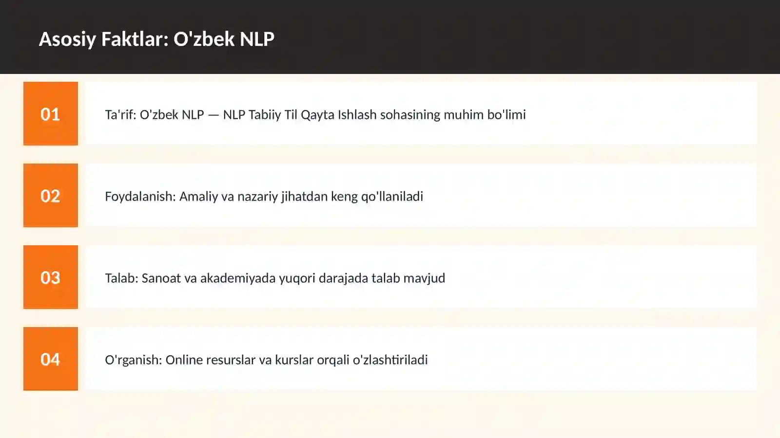 O'zbek NLP 3