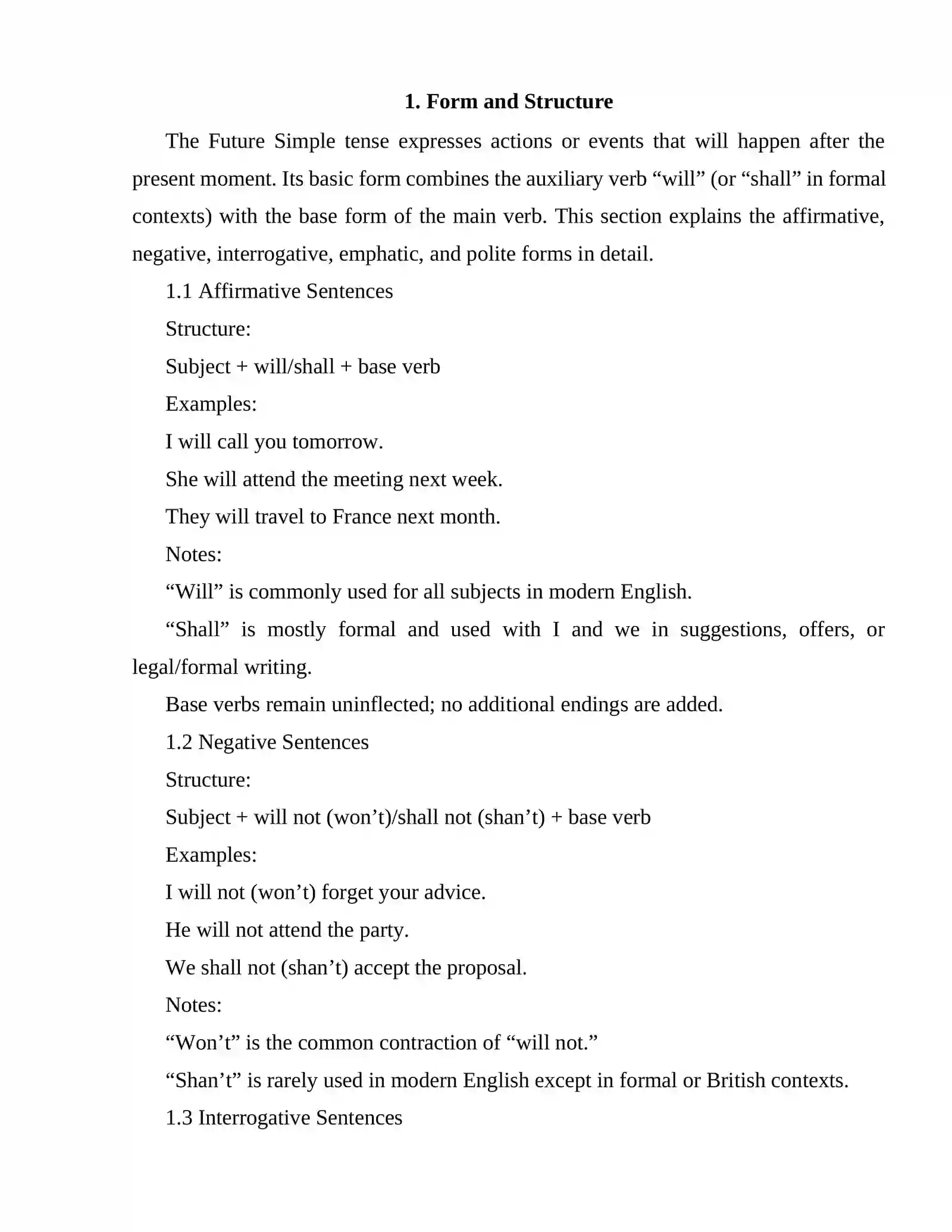 FUTURE SIMPLE TENSE 3