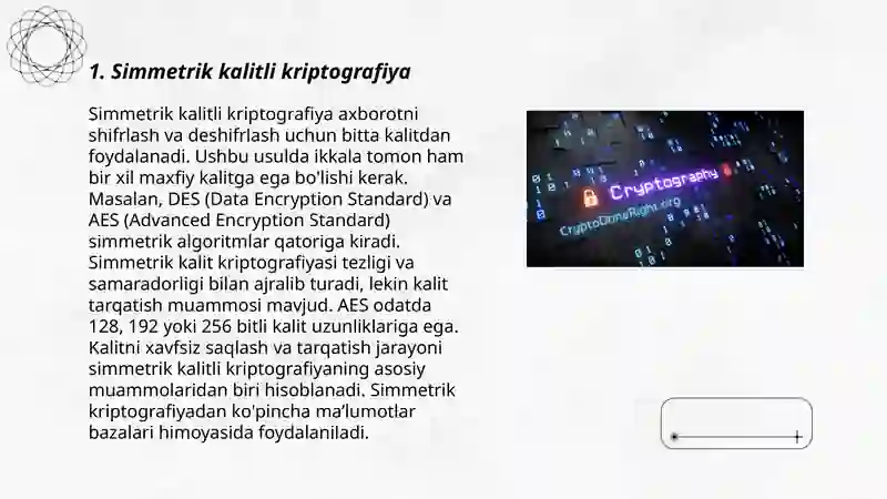 Simmetrik kalitli kriptografiya 3
