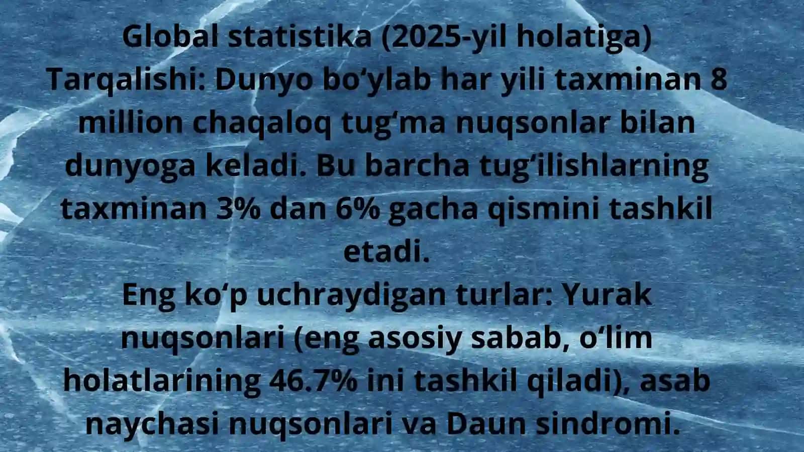Tugʻma anomaliyalar. Chala tugʻilgan chaqaloqlardagi buzilishlar 3