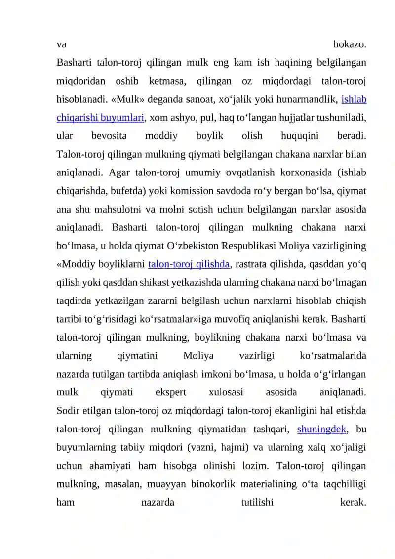 MULKKA TAJOVUZ QILUVCHI HUQUQBUZARLIKLAR UCHUN MA’MURIY JAVOBGARLIKLAR 3