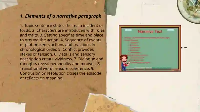 Elements of a narrative paragraph 3