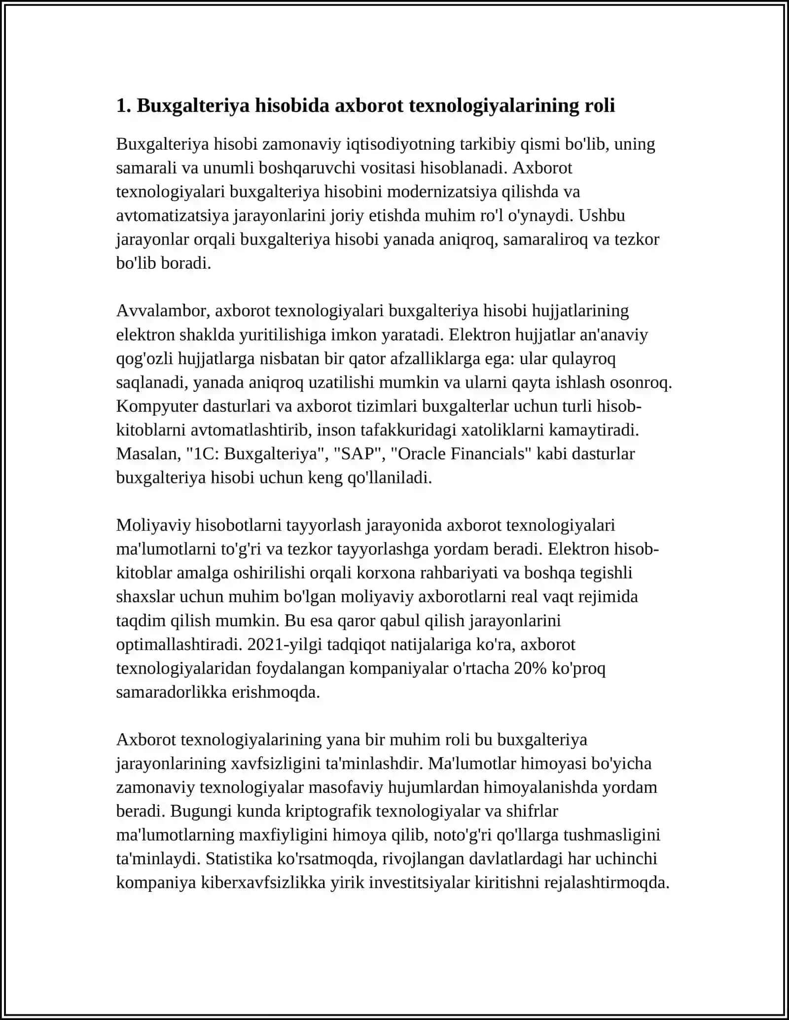 BUXGALTERIYA HISOBINI AXBOROT TEXNOLOGIYALARI ORQALI YURITISH 3