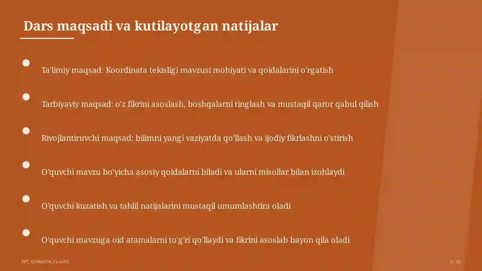 Koordinata tekisligi (6-sinf) 3