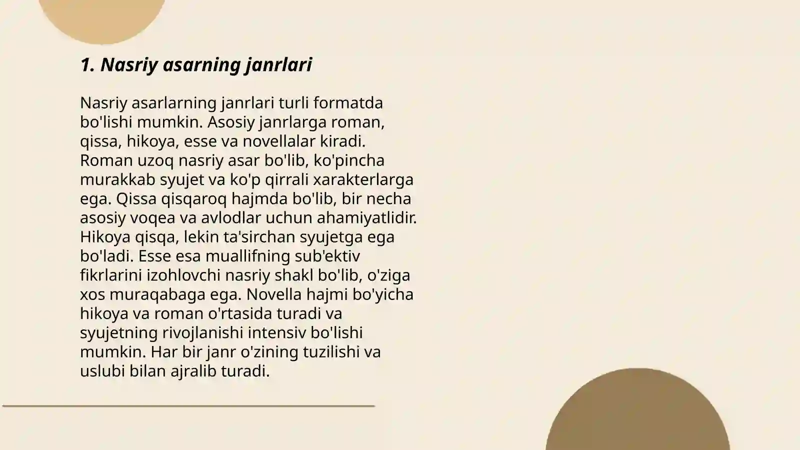 Nasriy asar matni ustida ishlash 3