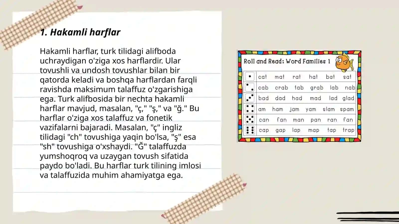 Hakamli harflar 3