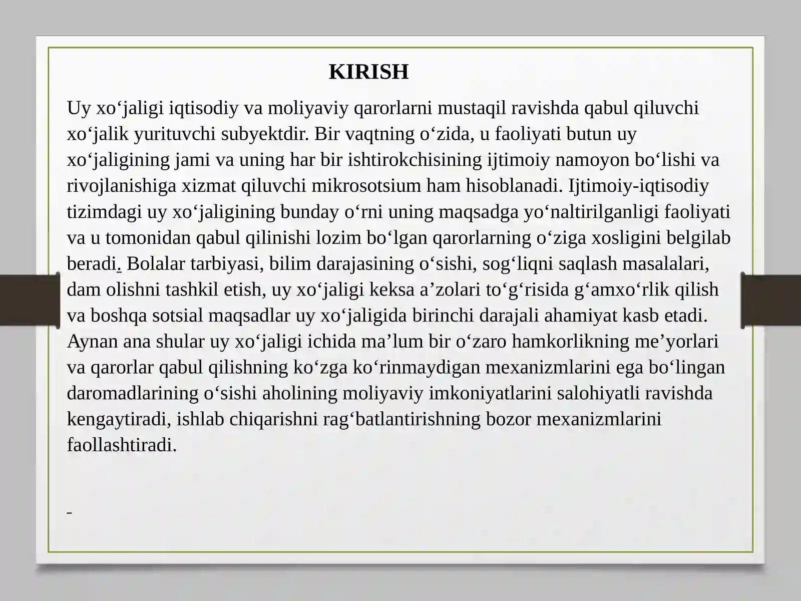 Moliyaviy qarorlar 3