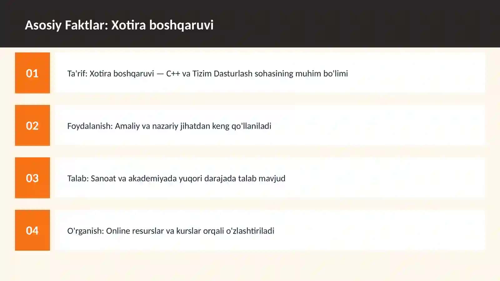 Xotira boshqaruvi 3