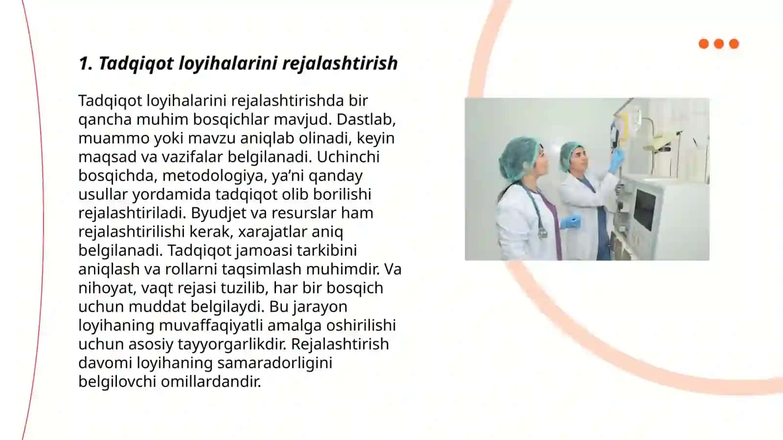 Tadqiqot loyihalarini boshqarish 3