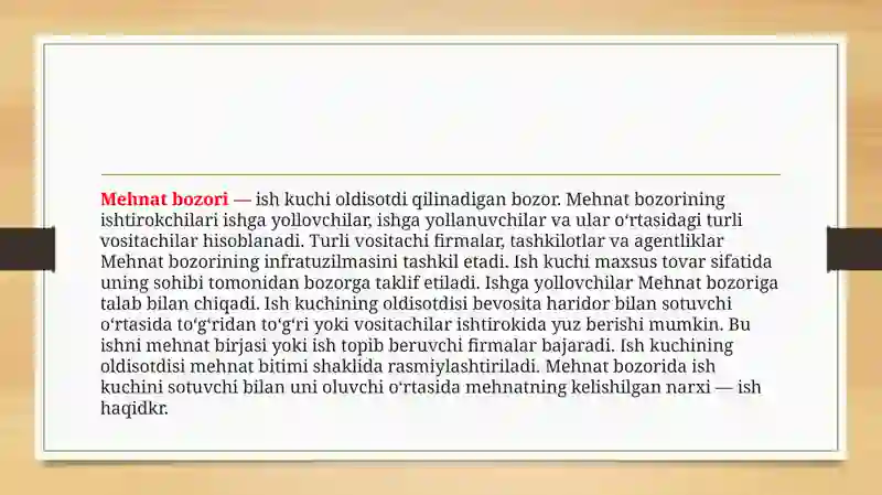 O‘zbekiston Respublikasida mehnat bozorining shakllanishi va ishsizlikning o‘ziga xos xususiyatlari 3