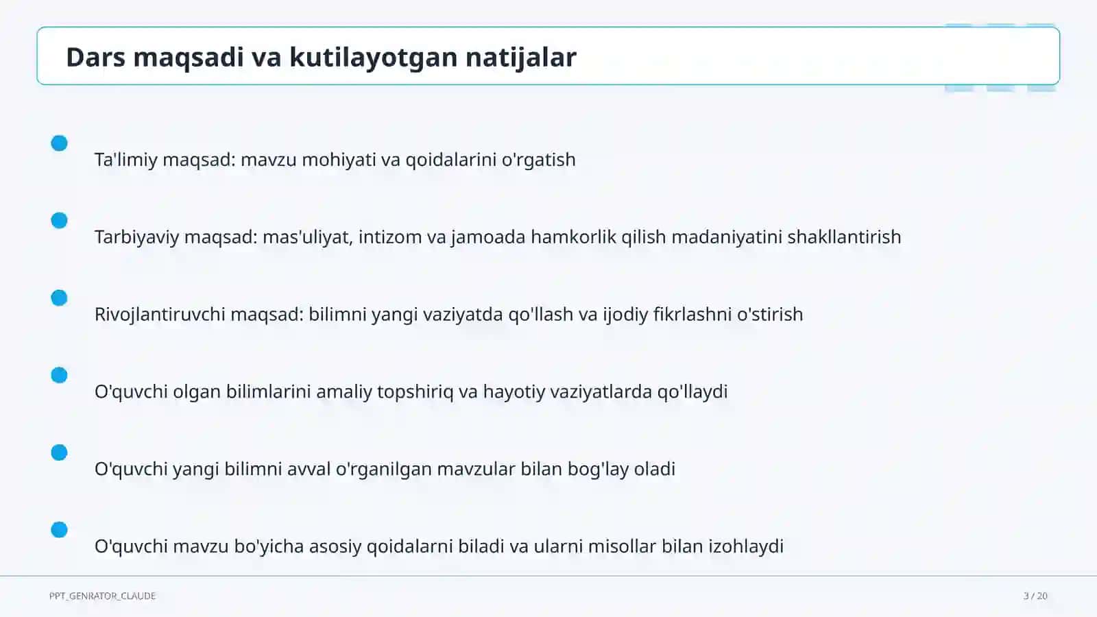 Nutq uslublari: ilmiy va rasmiy uslub (10-sinf) 3