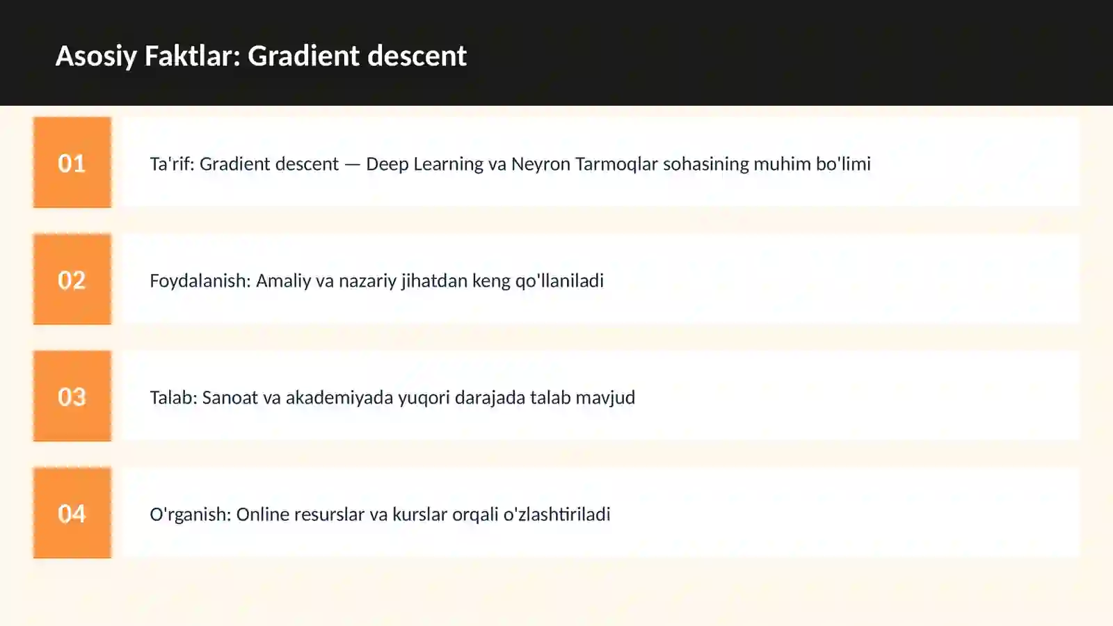 AI | DEEP LEARNING VA NEYRON TARMOQLAR 3