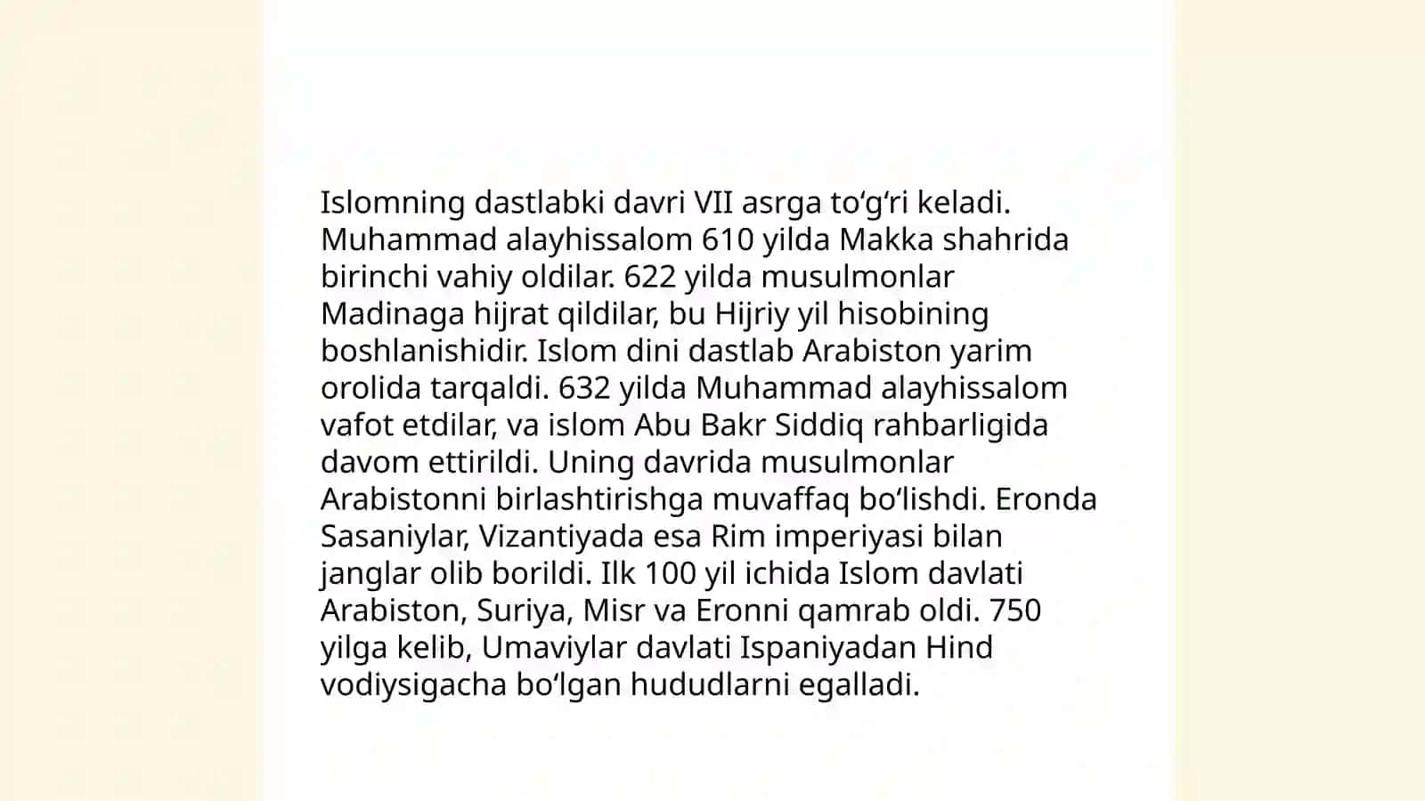 Islom dinining tarqalishi 3
