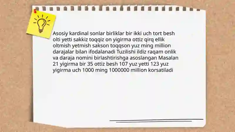 Oʻzbek tilida hisob soʻzlar 3